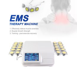 EMS Vacuum Cup Electric Muscle Stimulator Device Body Slimming Pain Relif Russian Waves Muscle Growth Ems Full Body Massager Machine