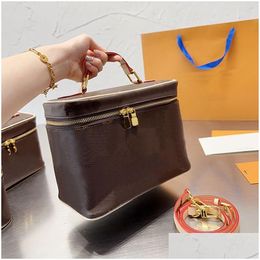 Cosmetic Bag Box Tote Makeup Crossbody Shoder Handabgs Women Make Up Designer Purse Bags Toilet Wash Beauty Case Removable Drop Deli Dhas8