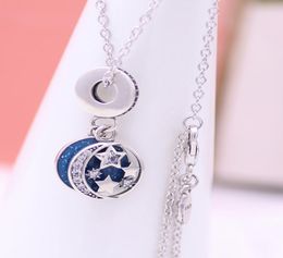 New hot sale high quality brand S925 silver necklace Jewellery slidable necklace come with box set suitable for couples gift1249018