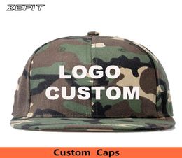 High Quality Fashion Custom 3D Embroidery Camouflage Baseball Snapback Caps Unisex Adult Kids Customized Made Hats8791024