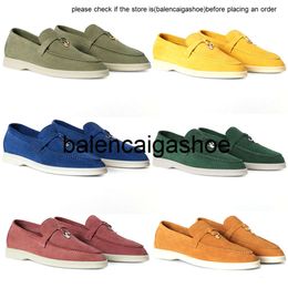 LP shoes loro piano shoe pianna LP shoes Mens casual loafers flat low top suede Cow leather oxfords Loro Moccasins summer walk comfort loafer slip on rubber sole flats l