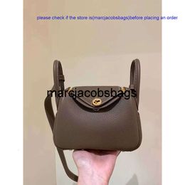 birkinbag Lind Bags bags Full handmade Mini Doctor Bag 20cm womens Single Messenger TC cowhide elephant grey ayw kellyity