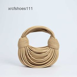 Designer Handbags Purse Knot Handbag Venata Totes Bottegss Bags 2024 Bag Noodle Brand Womens Leather Hand Round Knitted Lady Small Cattle Double 3YLV