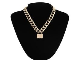 Vine Chunky Thick Link Chain Necklace For Women Gold Colour Couple Pendants On Neck Fashion Jewellery Gifts9866983