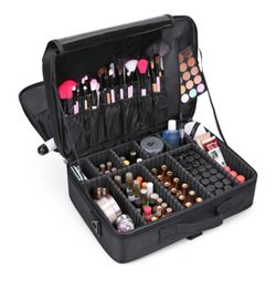 Cosmetic Bags Women Professional Suitcase Makeup Box Make Up Bag Organiser Storage Case Zipper Big Large Toiletry Wash Beauty Pouc9759349