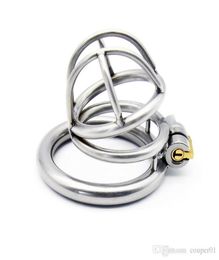 New Lock Super Small Stainless Steel Male Device Cock Cage Penis Virginity lock Cock Ring Adult Game Belt CPA231-16139410