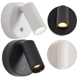 Wall Lamp Adjustable Light USB Rechargeable 1800mAh Modern Nordic Fixture COB 3W LED For Bedroom Living Room