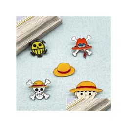 Pins, Brooches Cartoon Cute Boy Wearing Hat Skl Design Metal Enamel Brooch Exaggerated Personality Badge Pin Jewelry Fan Gift Accesso Dh7Ph