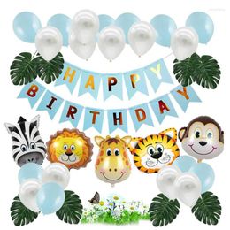 Party Decoration Jungle Safari Theme Supplies Balloon Garland Arch Kit For Kids Boys Birthday Baby Shower Decor Green Balloons Decorations