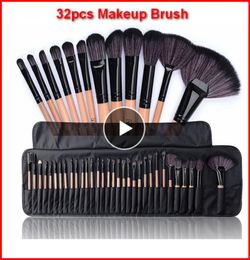 32pcs Professional Makeup Brushes with bag Set Make Up Powder Brush Pinceaux maquillage Beauty Cosmetic Tools Kit Eyeshadow Lip Br7218196