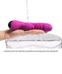 NEW Super Mute 5 Modes Vibrating Silicon Waterproof G Spot Dual Moto VibratorsSex Toys Adult Vibrating Spear Sex Products1617305