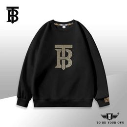 Men's T-Shirts New mens sweatshirt black white mens top casual strt style large letter cotton clothes T240508