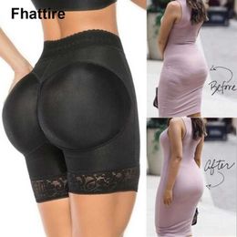 Waist Tummy Shaper Womens Shaped Underwear Sexy Mens Shorts Fake Push Up Pads Hip Shape Booster Q240509