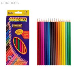 N944 Pencils 12 pieces of Coloured pencil set Colour used for drawing childrens marks professionally Colours free delivery d240510