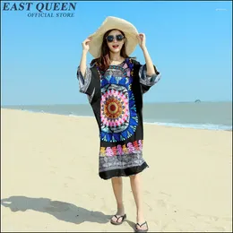 Party Dresses Women Boho Chic Mexican Dress Hippie Ethnic Style Clothing Bohemian Holiday Beach Female Baggy 3492