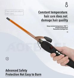 91m Curling Iron Wand Hair Waver Pear Flower Cone Ceramic Roller Beauty Salon Curlers 240428