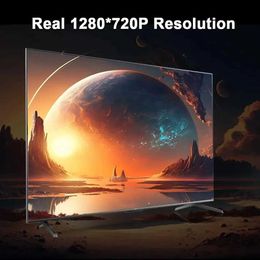 Projectors Projector Hy300 4K Android 11 Dual WiFi 6 200 ANSI Allwinner H713 BT5.0 1080P 1280 * 720P Home Theater Outdoor Project J240509 J0518