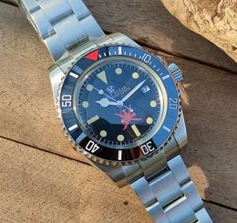 Wristwatches Watch For Men Vintage Diving Sports Mechanical Wrist Miyota821 Movement Sapphire 100M Waterproof