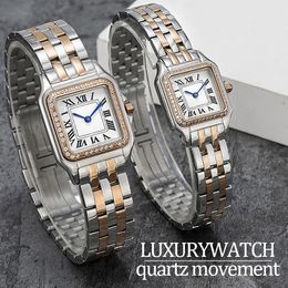 womens watches luxury watch women watches high quality Quartz Movement Watches 22 or 27 MM Two sizes casual Stainless Steel Gold watchstrap classic Panthere watches