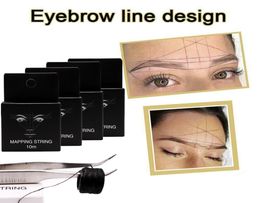 10m Tattoo thread Eyebrow Marker thread Tattoo Brows Point Pre Inked Brow Tattoo PreInked Mapping String makeup tools J0846901924