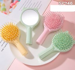 Beauty girl soft massage comb cartoon portable travel hair brushes salon hairdressing spa detangling combs styling tools