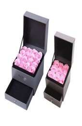 Soap Flower Jewellery Box Set Artificial Rose Romantic Valentine039s Day Wedding Mother039s Day Festival Creative High Grade G3357539