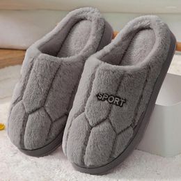 Slippers Ashion Winter Home Sewing Plush For Women 2024 Couples Non Slip House Shoes Unisex Men Indoor Bedrom Chaussure Femme