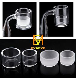 Quartz Insert Bowl Smoke 20mm 25mm 26mm Clear Frosted Flat Thermal Skillet For Top Domeless Nail3811198