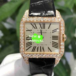 10A Top Counter Quality Original 1:1 Designer Catier Watches Series 18K Rose Gold Back Diamonds Mechanical Mens Watch W2006951