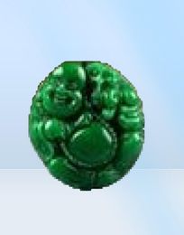 Green Iron Dragon Health Emerald Green Buddha Pendant Male and Female Yang Green Maitreya Sweater Chain Car Pendant2064208