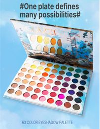 63color eye shadow palettes ins Pearlescent matte makeup artist makeup palette beginner1502569