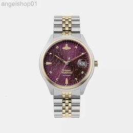 2024 Empress Dowager Xi Exclusive Watch Ume Purple with Diamond Large Dial Womens Vivi Broken Ice Blue