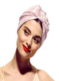 New Popular Elastic Hair Care Cap Satin Turban Hat Stretch Simulation Silk Night Cap Women Accessories47041297633510