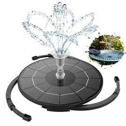 AISITIN 3.5W Pump Feature Outdoor DIY Bird Bath with Multiple Nozzles, Solar Powered Water Fountain for Garden, Ponds, Fish Tank and Aquarium