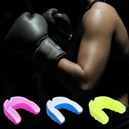1PC Adult Kids Silicone Football Professional Rugby Teeth Protection Mouth Guard Boxing Gum Shield Boxing Gloves Accessories 240428
