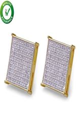 Cubic Zirconia Stick Designer Stud Earrings Hip Hop Jewellery Mens Diamond Accessories5237627