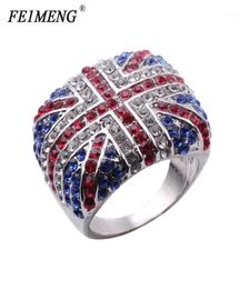 New Arrival The British Flag Ring British mark UK Logo Charm Punk Rock Rings For Women Men Fashion Jewelry Hip Hop Anel134432415252677