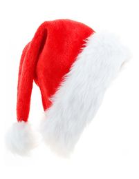 Christmas Santa Claus Hats Red And White Cap Party Hats For Santa Claus Costume Xmas Decoration For Kids Adult1803484