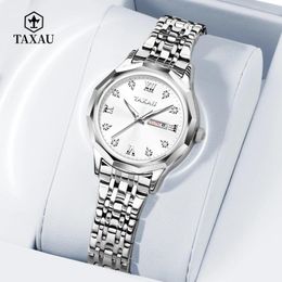 Wristwatches TAXAU Original Elegant Lady Wrist Watch Luxury Fashion Waterproof Quartz Watches For Women High Quality Casual Women's