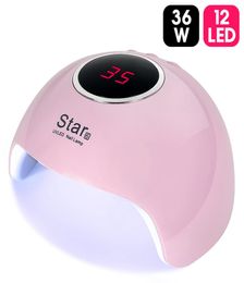 Nail Dryer For Nail LED UV Lamp MINI USB Lamp For Manicure LCD Display Drying All Gels Nail Polish Nails Art Tools 36W RRA8516623859