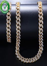 Iced out chains designer necklace mens bracelets hip hop jewelry luxury gold style charms bling diamond cuban link fashion for love3315633