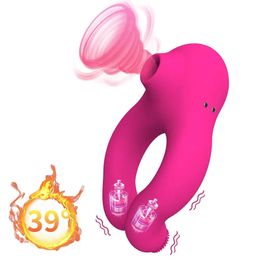 10 frequency suction vibrator sex shop penis ring click suction rooster ring adult product Scrotum massager sex toy 240430