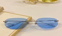 High Quality Retro Rimless Sunglasses Men Women Buffalo Horn Glasses Eyeglasses Optical Frames Vintage Eyewear With Box2140201