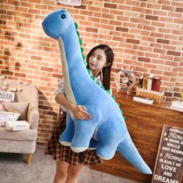 Huge Colourful Giant Dinosaur Plush Toys Stuffed Soft Plushie Tanystropheus Dolls Children Kids Gift Birthday Christmas Brinqedos 240509