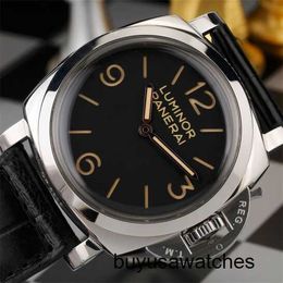 Functional Wrist Watch Panerai LUMINOR 1950 Series Automatic Mechanical Steel Date Display Chronograph Male PAM00372 Manual Mechanical Gauge 47MM