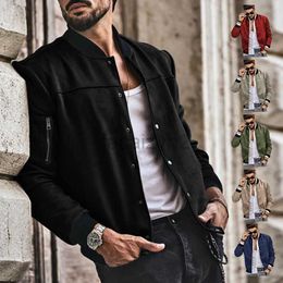 men's plus size Outerwear & Coats designer Jackets 2024 Spring and Autumn Men's jacket suede collar men's cardigan casual fashion style jacket men's