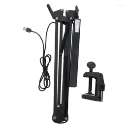 Table Lamps YO-Long Arm Clip-On Lamp Adjustable Light Contact Dimmer LED For Reading Room Business Office Work Desk Lam