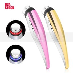 USA Portable Red Blue light therapy Ultrasonic Facial Massager Pon Skin Rejuvenation Ion Face Cleaner beauty care mach2857919