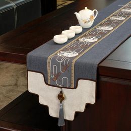 Table Cloth D66tea Seat Chinese Style Tea Dining Coffee Flag Tablecloth TV Cabinet Long Cover