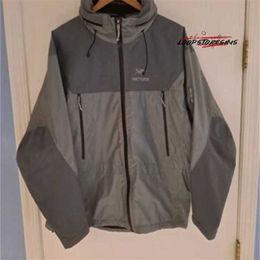 Brand Designer Embroidered Spring Jackets Arc Gravel Jacket Hooded Goretexxcr Gray 0YVC